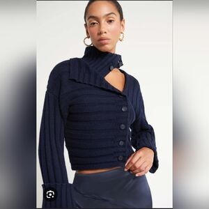 Cult Gaia Dora Knit Cardigan In Color Aspen